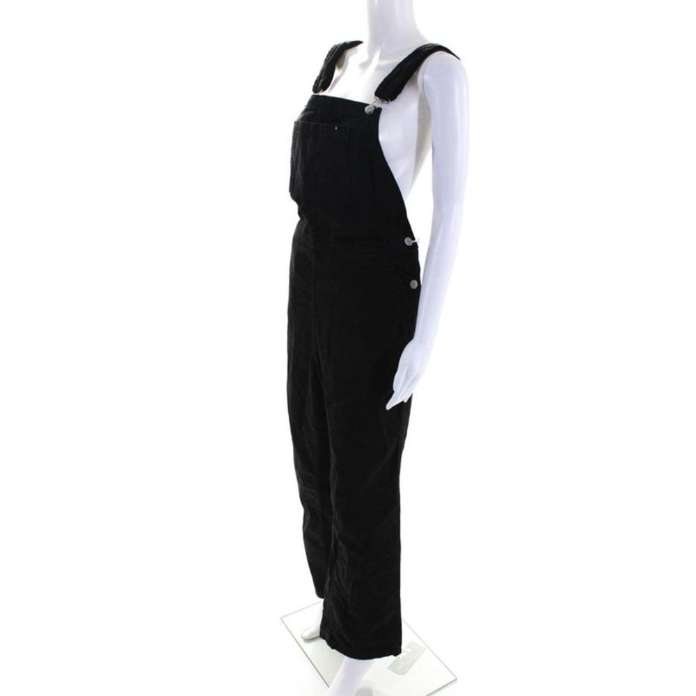 Everlane Womens Black The Canvas Overalls Size 12 - Picture 2 of 5